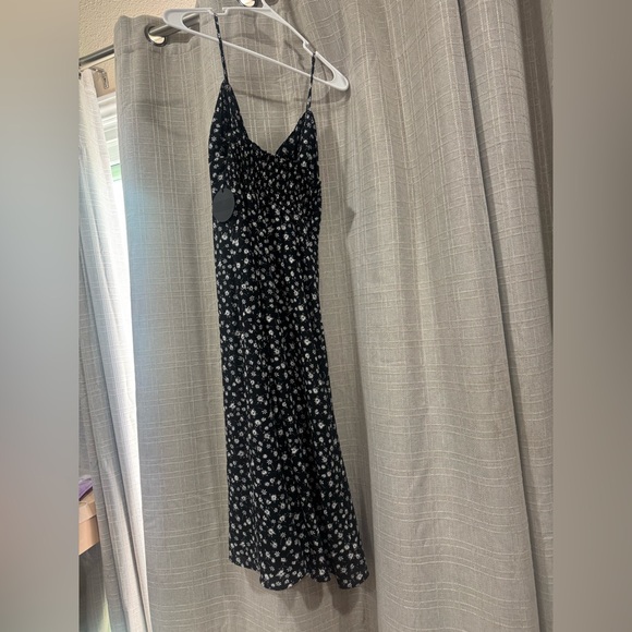 Storia strappy black and white floral print midi dress small - Picture 4 of 4